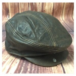 WILSONS LEATHER 100% Leather Mens “Gatsby” Hat